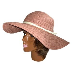 LC Lauren Conrad Wide Brim Floppy Straw Sun Hat